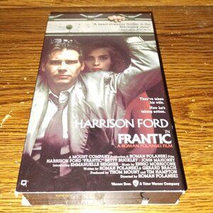 Frantic (VHS, 1991, Warner Bros, Studios) Harrison Ford